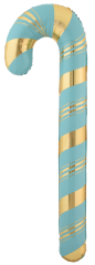 Шар (29''/74 см) Фигура, Леденец, Трость Голубой, 1 шт. в уп.
