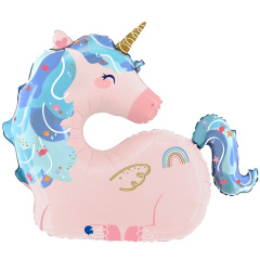 G Шар (30"/76 см) Фигура, Единорог морской, 1 шт. в уп.